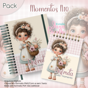 Caderno Pautado A5+Bloquinho A6 Momentos N10