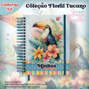 Caderno A5 Coleção Floral Tucano