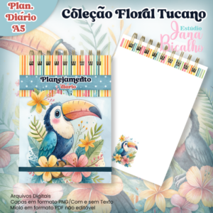 Planejamento Diário A5 Coleção Floral Tucano