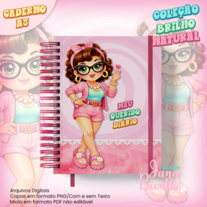 Caderno Diário A5 Coleção Brilho Natural