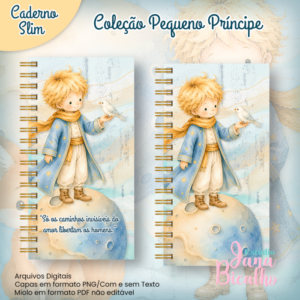 Caderno Slim Coleção Pequeno Príncipe