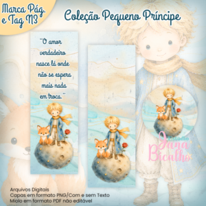 Marca Páginas e Tag Coleção Pequeno Príncipe-N3