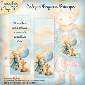 Marca Páginas e Tag Coleção Pequeno Príncipe-N8