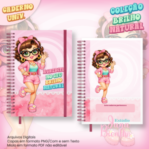 Caderno Universitário Coleção Brilho Natural