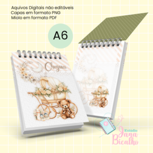 Bloquinho A6 Boho Pastel Nursery