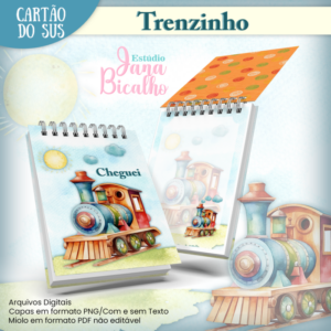 Bloquinho A6 Trenzinho