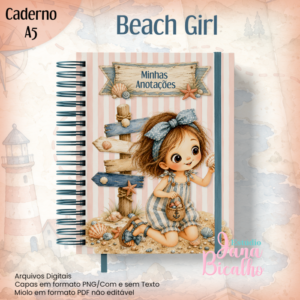 Caderno A5 Beach Girl