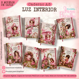 Caderno A5 Luz Interior 8 em 1