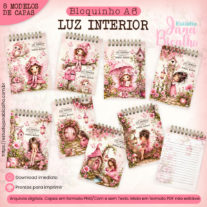 Bloquinho A6 Luz Interior 8 em 1