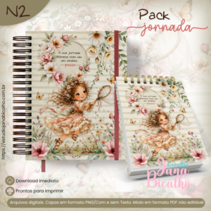 Caderno Pautado A5+Bloquinho A6  Jornada N2