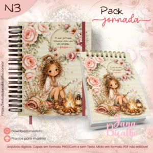 Caderno Pautado A5+Bloquinho A6  Jornada N3