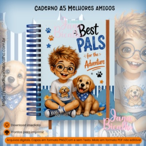 Caderno A5 Melhores amigos