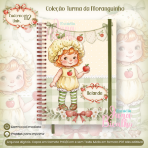 Caderno Universitário Coleção Turma da Moranguinho-N2