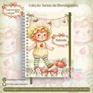 Caderno Colegial Coleção Turma da Moranguinho-N2