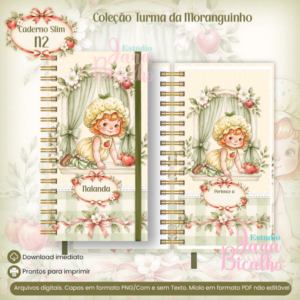 Caderno Slim Coleção Turma da Moranguinho-N2