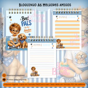 Bloquinho A6 Melhores amigos