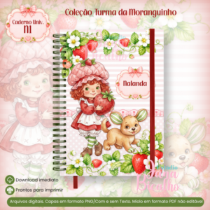 Caderno Universitário Coleção Turma da Moranguinho-N1