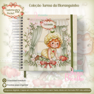 Caderno Pocket Coleção Turma da Moranguinho-N2