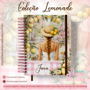 Caderno A5 Coleção  Lemonade
