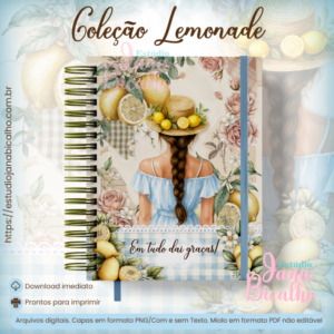 Caderno Mensagens Bíblicas A5 Coleção  Lemonade