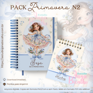 Caderno Pautado A5+Bloquinho A6  Pack Primavera N2