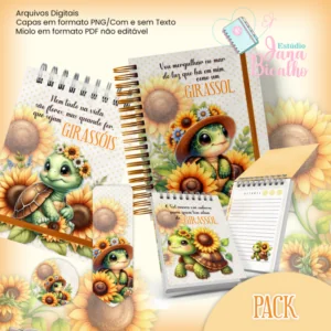 Pack Turtle with Sunflower