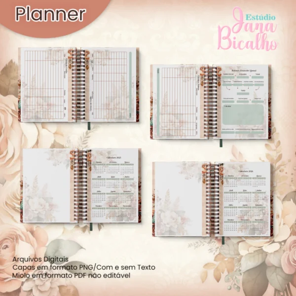 Planner Financeiro Coleção Vintage Girl - Imagem 5