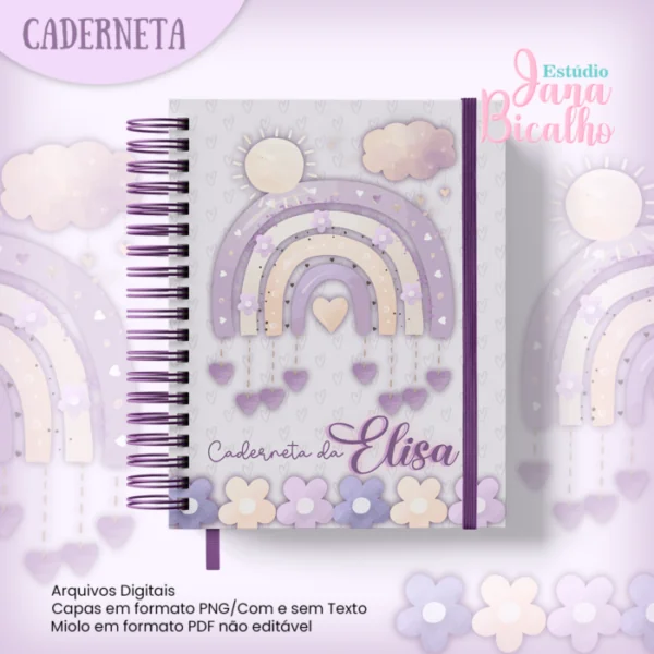 Caderneta de saúde Chuva de Benção Menina + Brinde
