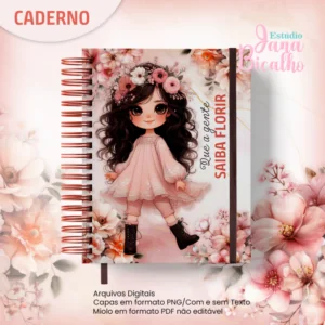 Caderno A5 Coleção Florir - N1