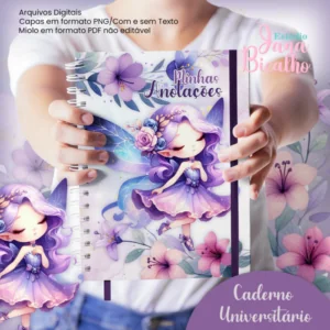 Caderno Universitário Coleção Cute Violet Fairy