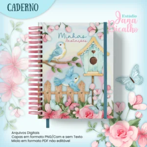 Caderno A5 Jardim Encantado