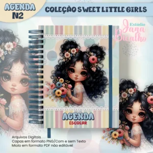 Agenda Escolar A5 Coleção Sweet Little Girls N2
