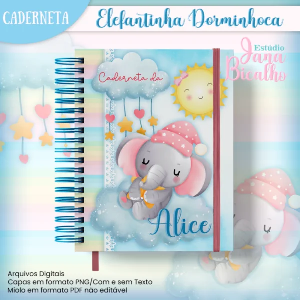 Caderneta de saúde Elefantinha Dorminhoca + Brinde