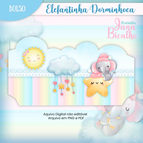 Caderneta de saúde Elefantinha Dorminhoca + Brinde - Imagem 3