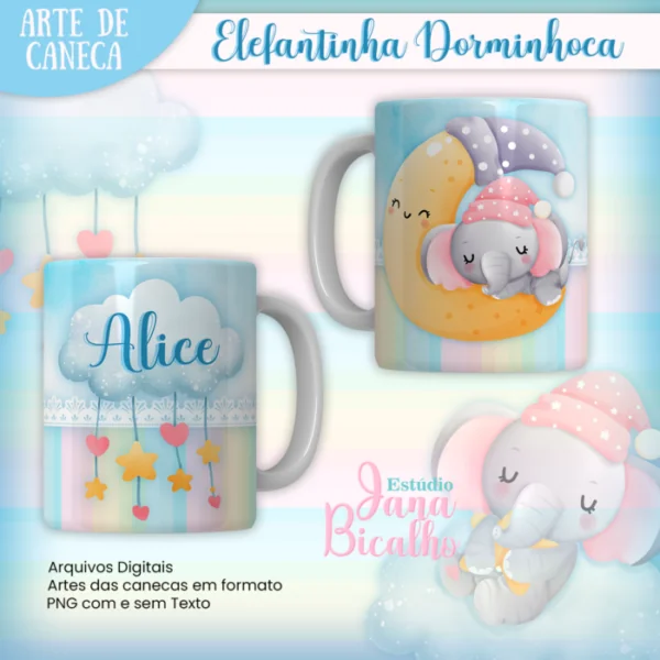 Caderneta de saúde Elefantinha Dorminhoca + Brinde - Imagem 5