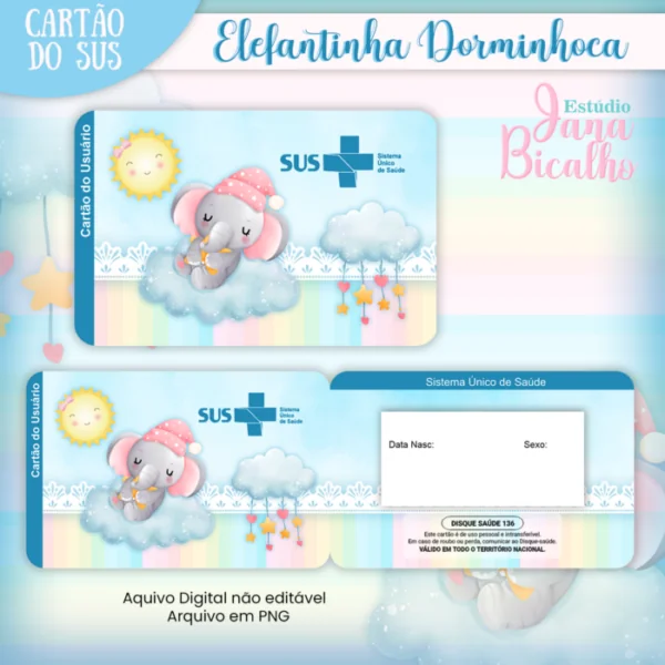 Caderneta de saúde Elefantinha Dorminhoca + Brinde - Imagem 6