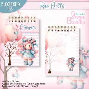Bloquinho A6 Rag Dolls
