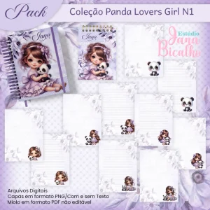 Pack Coleção Panda Lovers Girl N1