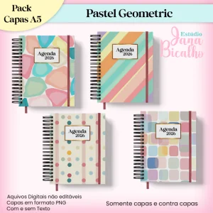 Pack Capas Pastel Geometric