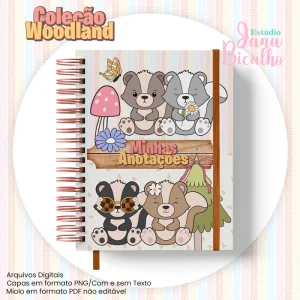 Caderno Pautado A5 Coleção Woodland-N10