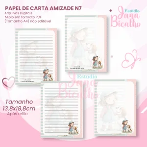Papel de Carta Amizade N7